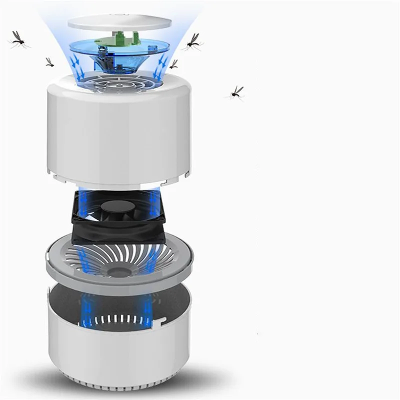 Mrosaa USB Radiationless Электрический комаров убийца ловушка Фотокатализ репелленты Mute УФ ночь свет лампы против комаров Zapper