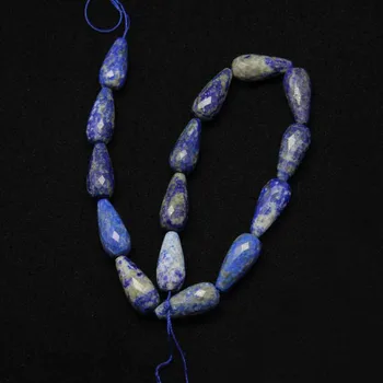 

Natural Lapis Teardrop Loose Beads,High Quality Blue Lapis Lazuli Stone Faceted Nugget Charms Beads Necklace DIY