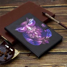 Cute Tablet Case PU Leather Case for Samsung Galaxy Tab 3 Lite 7.0 SM-T110/T111 Stand Flip Folio Owl Dog Cover With Card Slots protective flip open pu case w stand card slots strap for samsung galaxy note 3 n9000 white