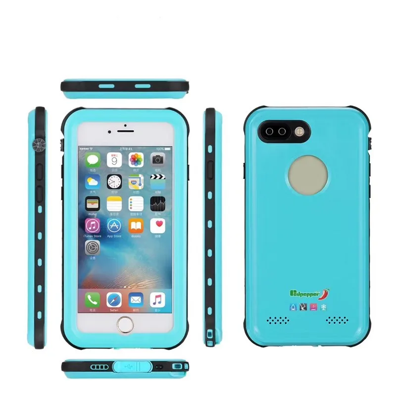 Fashion Waterproof Phone Case For iPhone X 7 8 Plus Full Protective