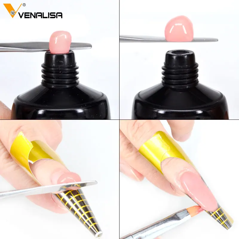 Canni Poly Gel 2018 New Arrival Soak Off Builder Gel Nail Tips Brush Nail Tool Finger Extension Nail Camouflage Gel Crystal Nail