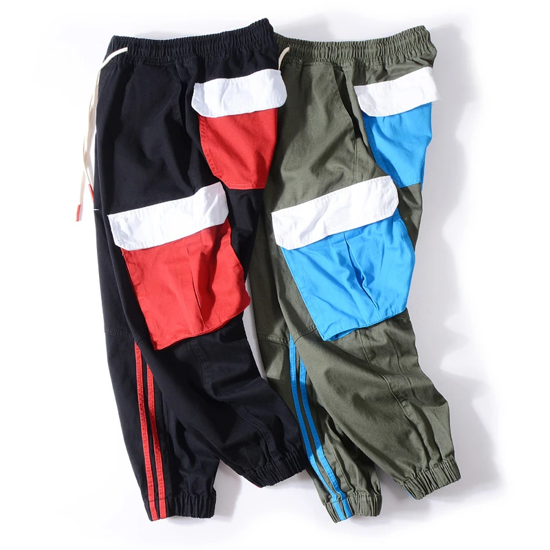 01-6- SharkPrint Joggers streetwear hip hop pants men