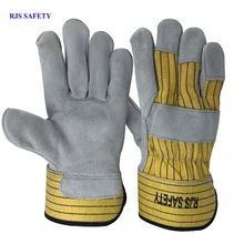 RJS перчатки для безопасной работы из воловьей кожи мужские рабочие сварочные перчатки защитные спортивные мото износостойкие перчатки NG7029