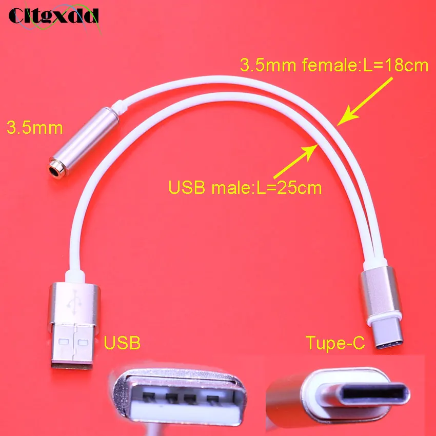 Cltgxdd 2в1 аудио кабель адаптер Мужской USB Тип C к гнезду 3 5 мм разъем для наушников и 2
