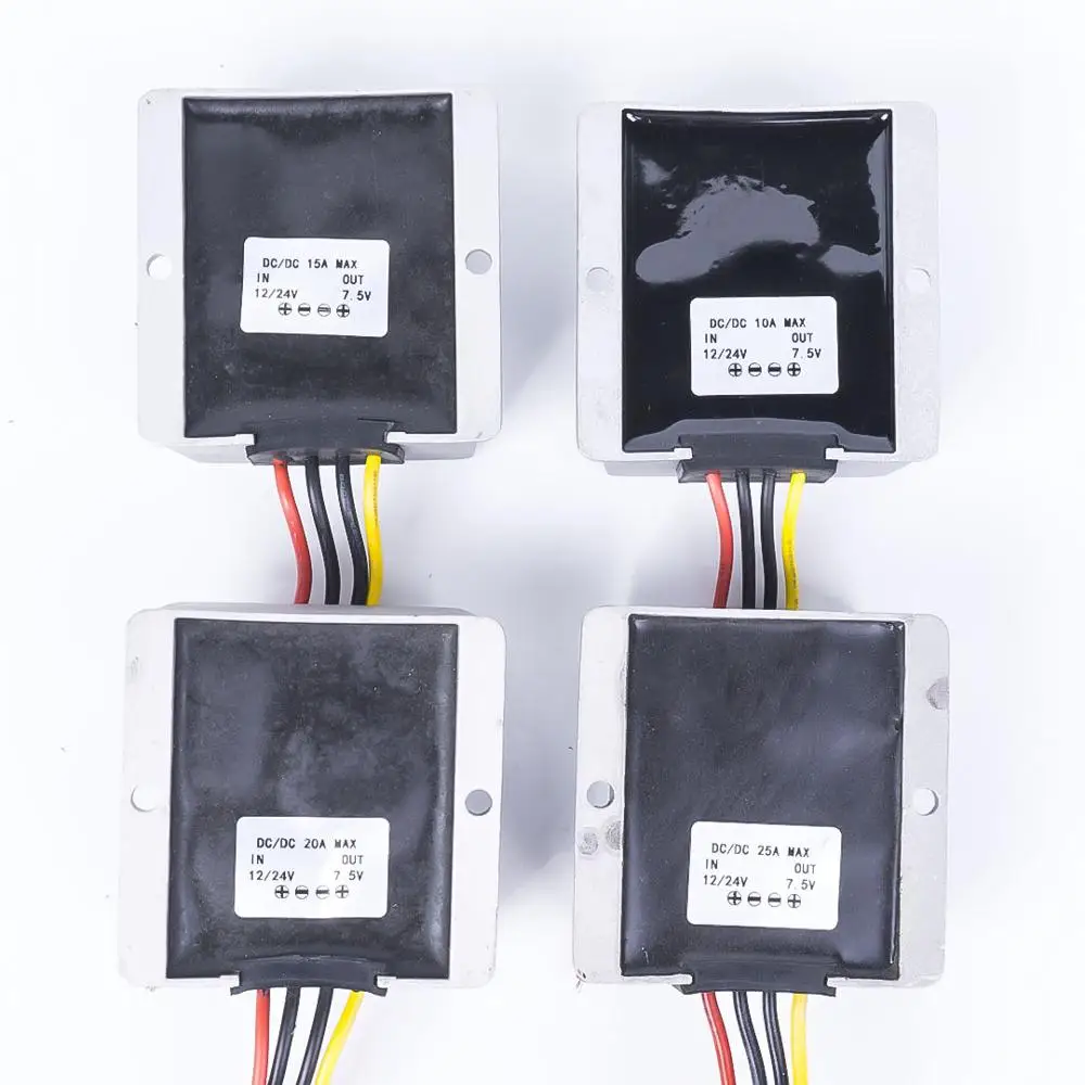 DC 12 24V до 7 5 V 10A 15A 20A 25A 30A понижающий преобразователь регулятор напряжения для