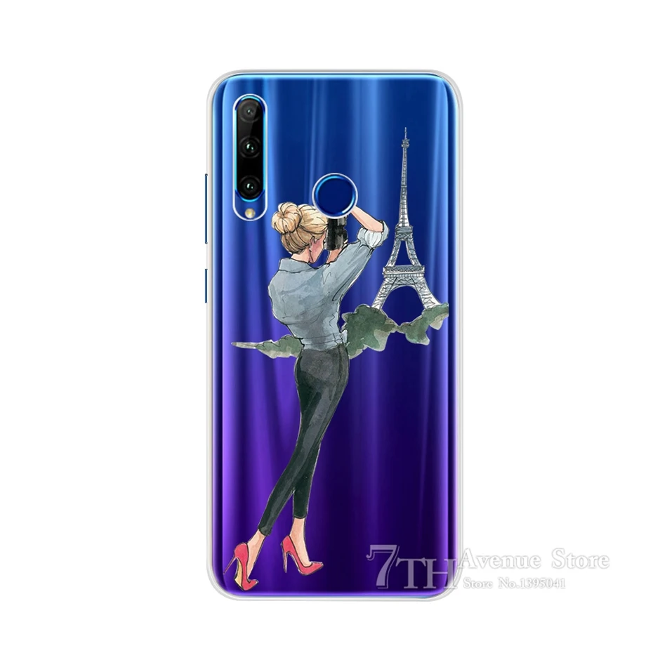 Чехол для Honor 10i, мягкий силиконовый чехол с мультипликационным принтом для Huawei Honor 10i HRY-LX1, HRY-LX1T, задняя крышка, чехол для телефона Honor 10i 10 i 6,21" - Цвет: Шампанское