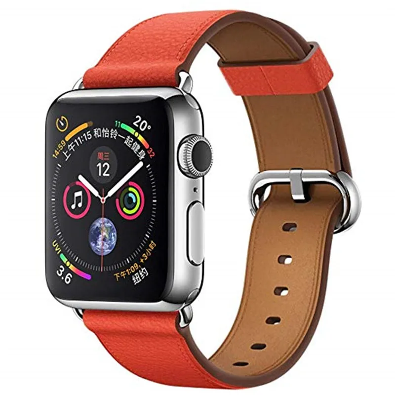 

ASHEI Accessory for Apple Watch Serise 4 Band New Fashion Genuine Leather Watch Wrist Straps for Apple Watch iWatch 40mm 44mm