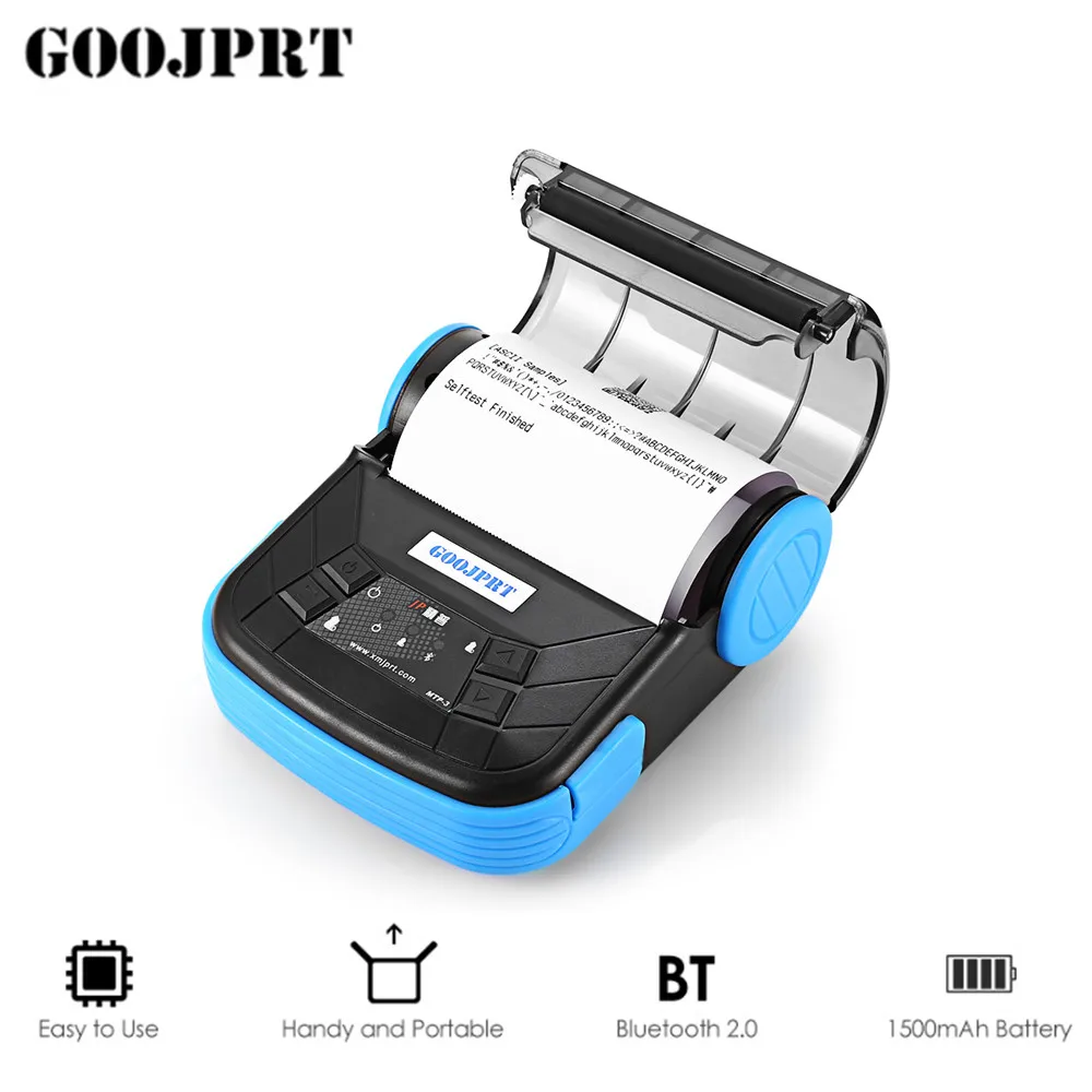 GOOJPRT MTP-3 портативный 80 мм Bluetooth 2 0 Android термопринтер pos для супермаркета Ресторан