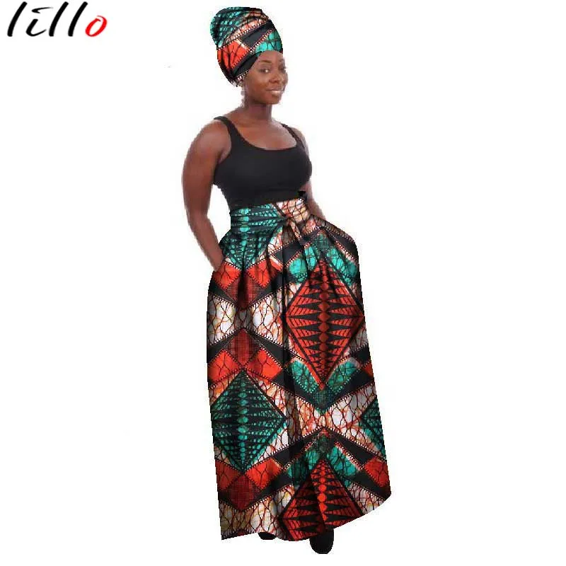 2019 африканская юбка модная печать Анкара, ткань для батика юбка с принтом элегантная юбка средней длины удобная юбка высокого качества