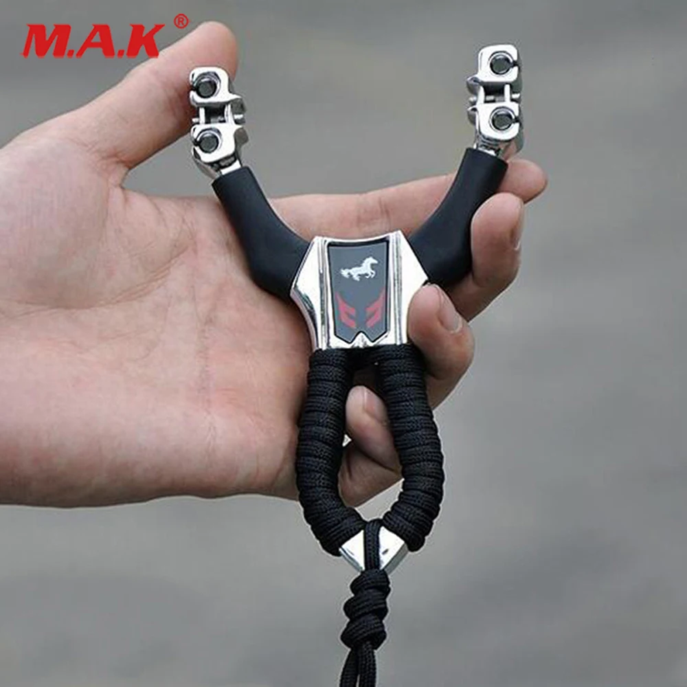 Slingshot in Stainless Steel with 5.0mm Balls Catapult and Copper Sleeve Treatment fit Outdoor Shoting Hunting Activity | Спорт и