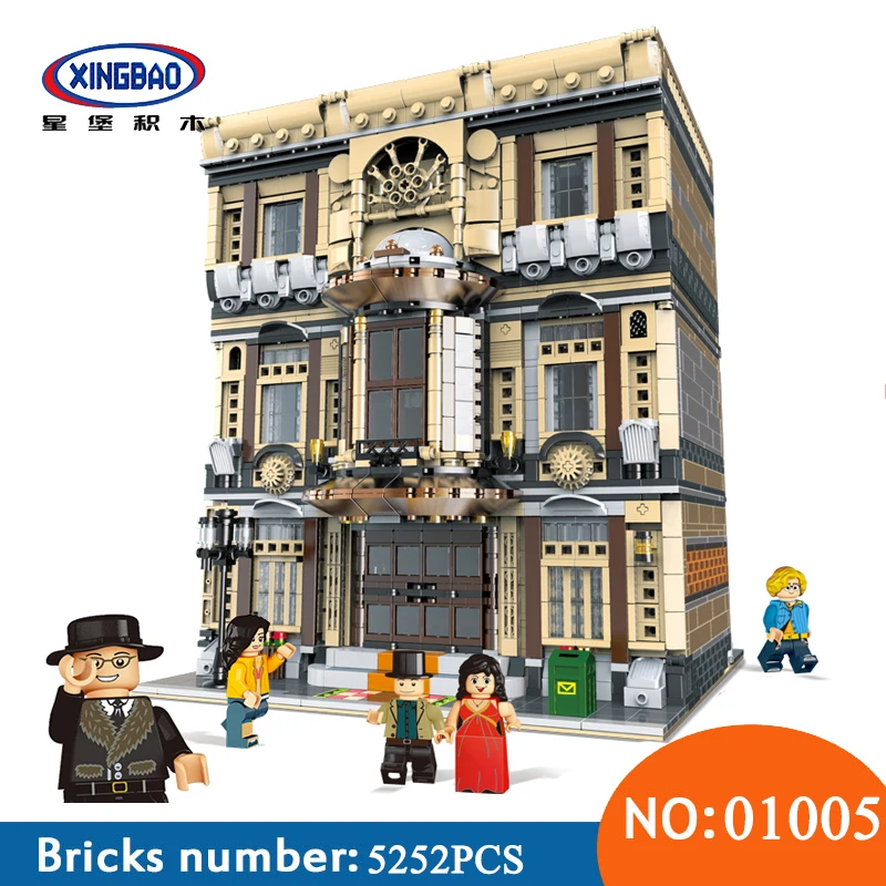 

XingBao 01005 Block 5052Pcs Genuine Creative MOC City Series The Maritime Museum Set Building Blocks Bricks Toys For Children