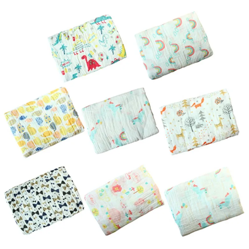 

Baby Blanket Soft Bath Towel 120cm*120cm Newborn Muslin Swaddle Blanket Infant Cotton Double Gauze Hold Wraps Toddler Blanket