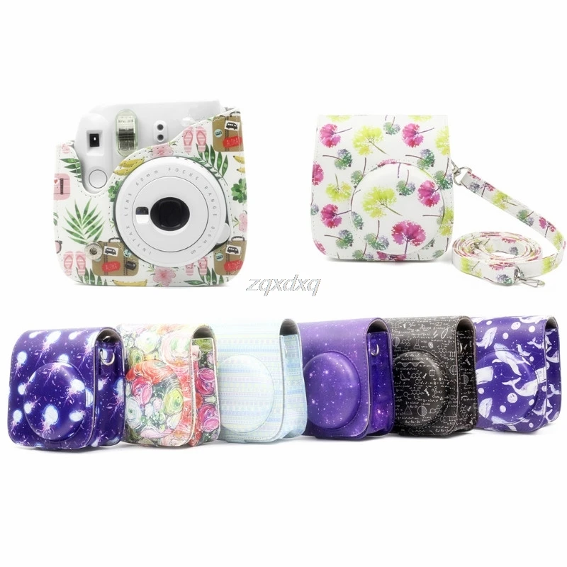

PU Leather Camera Shoulder Bag Cover Case Pouch for Fujifilm Instax Mini 9/8/8+ AUG_22 Dropship