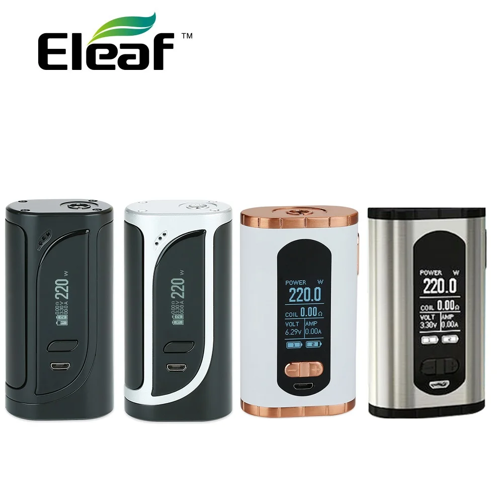 Original Eleaf Invoke 220W TC Box MOD Vs Eleaf IKonn 220 Box MOD 220W No 18650 Battery Electronic Cigarette Mods Vs IKuun I200