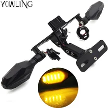 CNC мотоциклетные сзади номерных знаков держатель с указатель поворота для Suzuki SV 650 gsr 750 yamaha tracer 900 YZF600 R6 R1