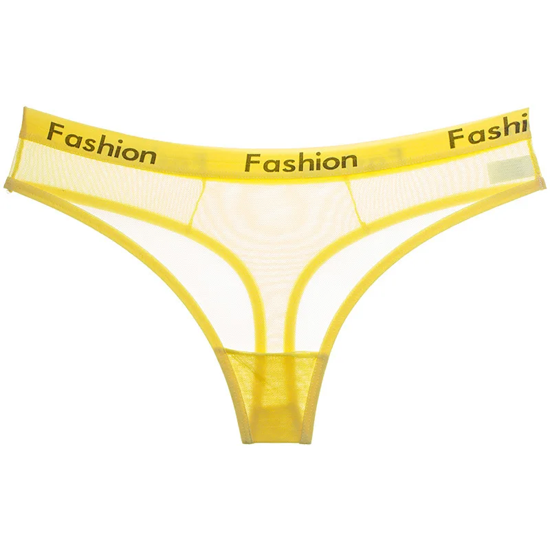 Дизайнерские сексуальные женские хлопковые прозрачные трусики-стринги с низкой посадкой, женское нижнее белье, бесшовные трусы