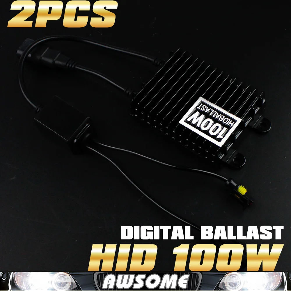 1Pair HID Hid Bulb Car Ballast Replacement Slim Digital Ballast Hid Ballast High Power 100W For
