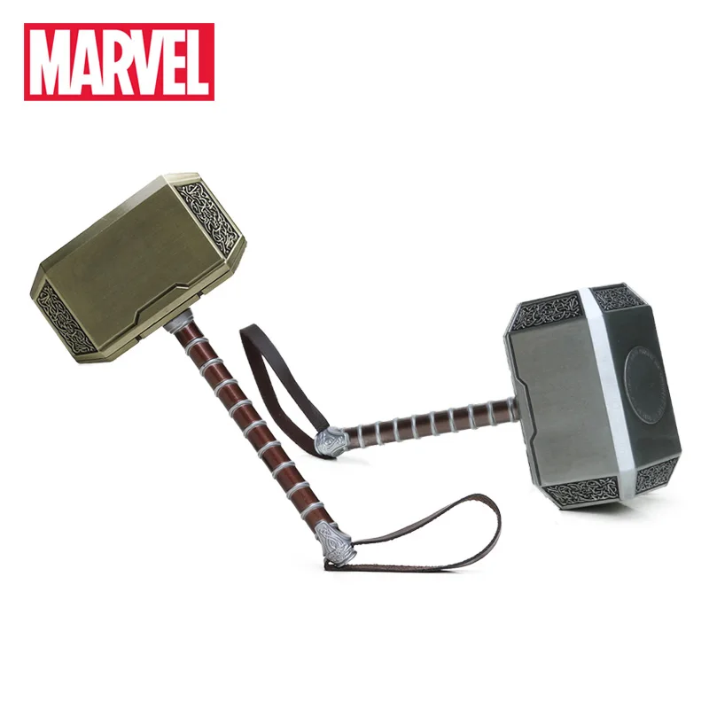 Baratos 20 cm Marvel juguetes Thor s Hammer los Vengadores superhéroe Thor Cosplay utilería Metal martillo coleccionable modelo de juguete Thor Custome