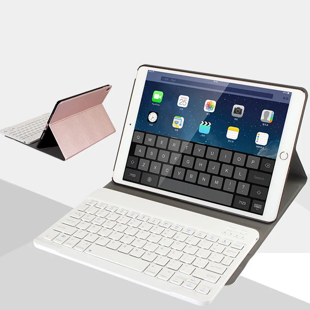 Кожаный чехол для Apple iPad Pro 10,5 Беспроводной Bluetooth клавиатура+ Тонкий Smart Folio стоять кожаный чехол J02T