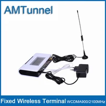 3G WCDMA2100Mhz fixed wireless terminal UMTS FWT with LCD display for connecting desktop phone to make phone call