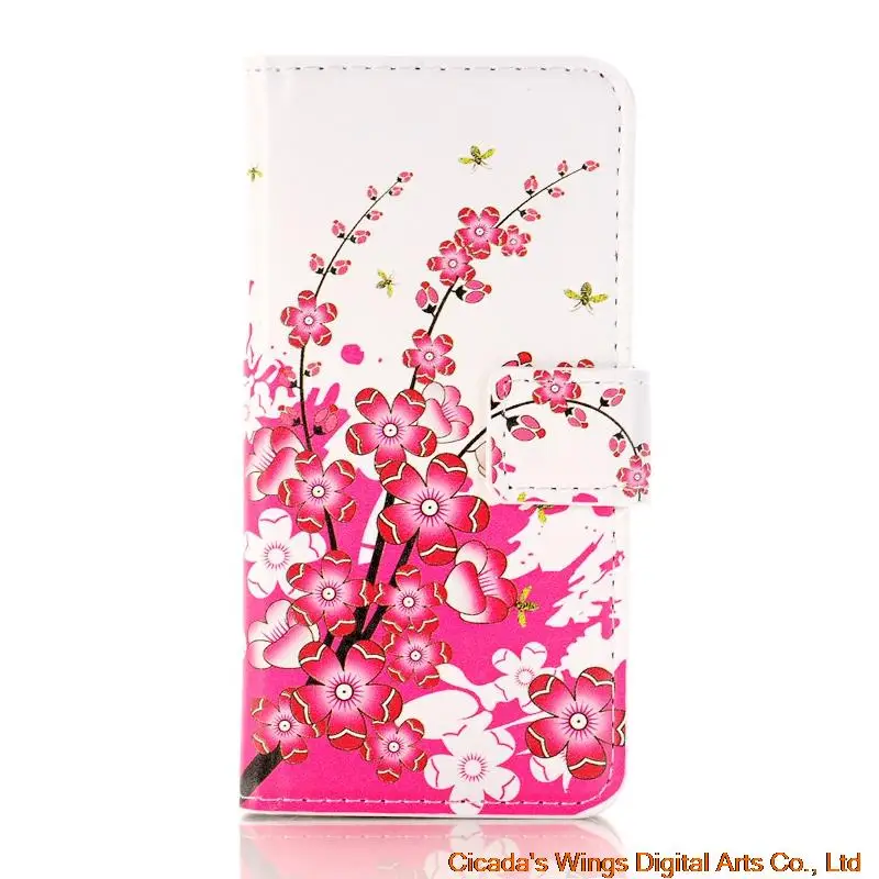 Для apple iphone 8 7 6 6 S Plus X XS MAX XR 5s SE 5 pu кожаный чехол для телефона с бабочками Fly Flower Painted flip Wallet слоты для карт