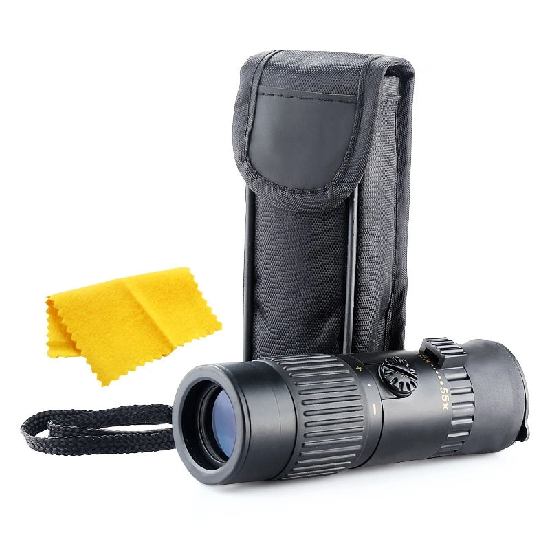 15-55X21 Zoom Monocular Adjustable Telescope Optic Lens Binoculars Spotting Scope Coating Lense Hunting Camping Focus Day Vision