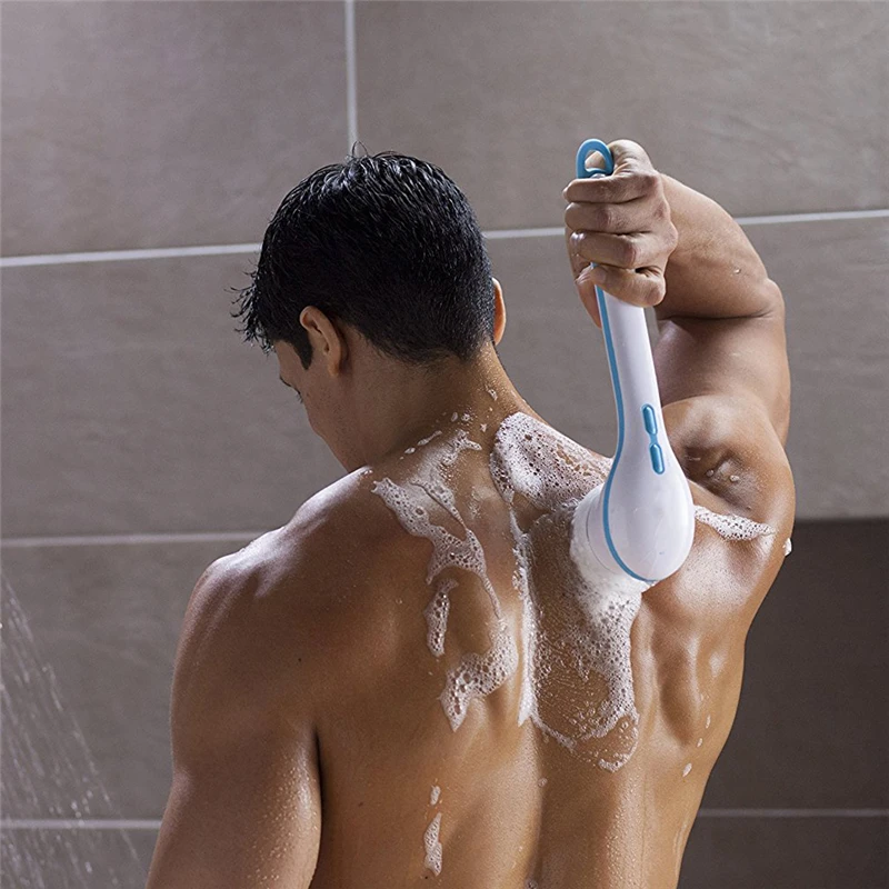 

Deep Clean Electric Spin Spa Body Brush with 5 Attachments With 3 5AA battery H7
