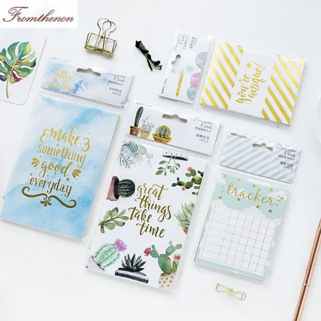 Online Shop Fromthenon Cute Cactus Design Notebooks Index Pages