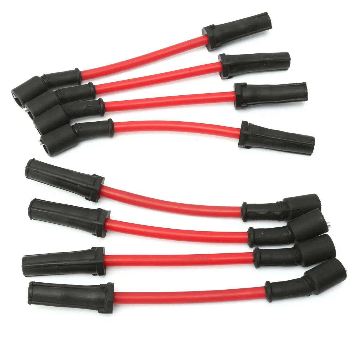 10mm for LS2 LS1 LS3 LS6 LS7 Red Spark Plugs Ignition Wires Set For