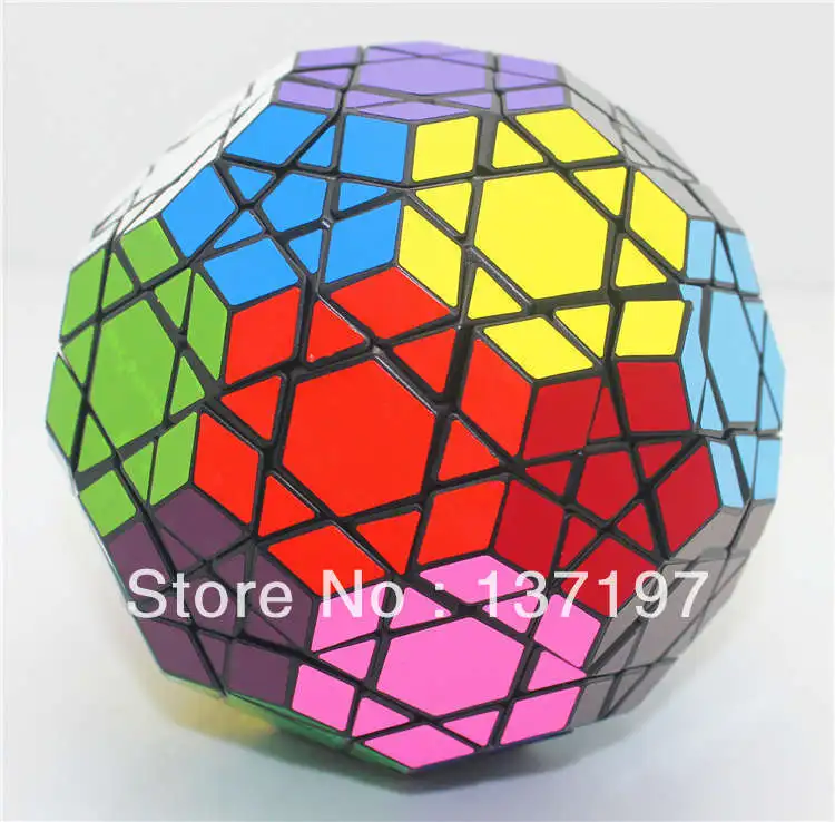 VeryPuzzle 32-Faced Speed Tuttminx Magic Cube Twist Puzzle Black 