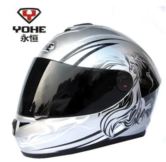 YOHE Extra Large полный шлем мотоциклетный шлем электромобиль полное шлем YH966 четыре сезона полный шлем 003 - Цвет: 8