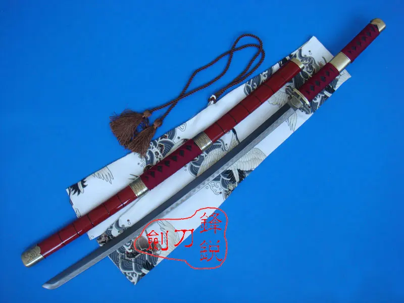 

S3120 ANIME RORONOA ZORO SANDAI KITETSU SWORD GUN METAL HABUCHI EDGE 41.1" ONE PIECE