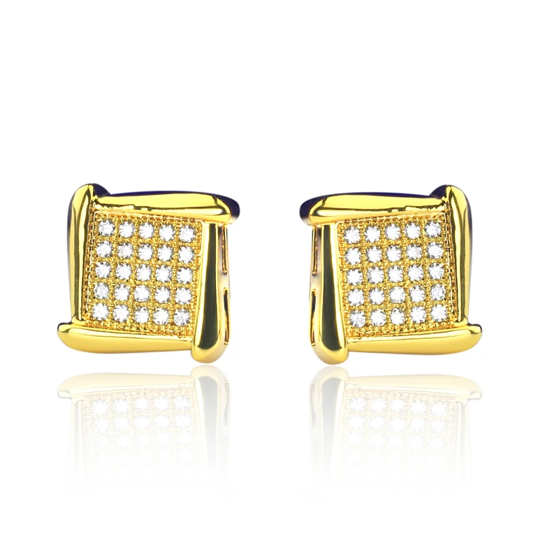 Мужские серьги гвоздики в стиле хип хоп с фианитом|stud earrings|mens stud earringsearrings for men |