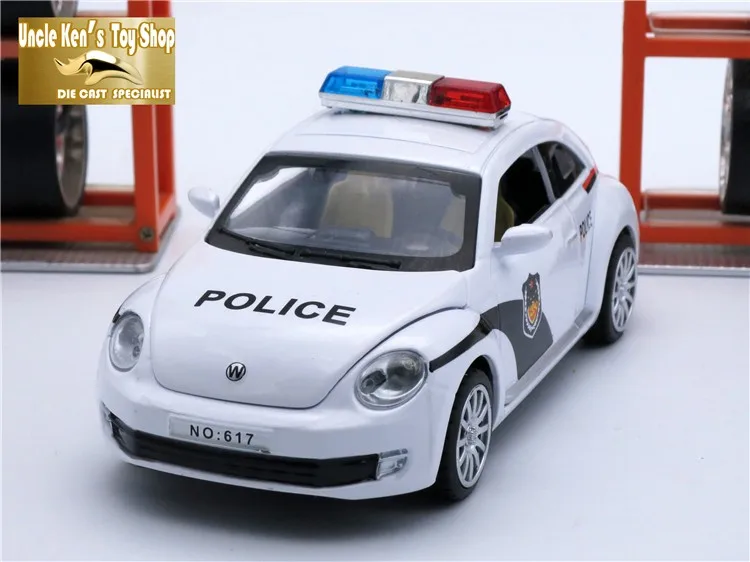 15 см Длина VW Beetle Diecast АВТОМОБИЛЯ, 1:32 весы сплава модели, металл, полицейские игрушки как подарок детям с отступить Функция/свет/звук