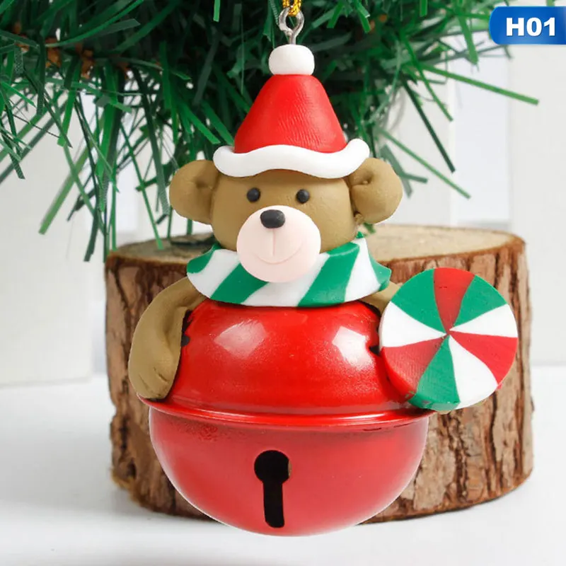 Рождественские украшения Jingle колокольчики Рождественская елка колокольчик украшения Санта-Клаус натальный колокольчик Рождественская кукла-снеговик безделушки принадлежности