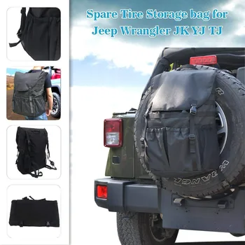 

High-capacity Backpack Cargo Bags Spare Tire Storage Bag Luggage Multi-Pockets Backpack For Jeep Wrangler JK TJ YJ