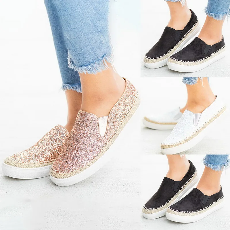 

2019 Sneaker Women Shoes Shallow Low-cut Slip On Flat Casual Female Sneakers Breathable Confort Lightweight Girls Loafer Shoes