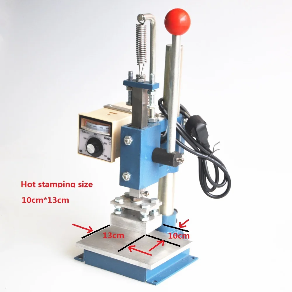 Горячая фольга тиснения штамповочный пресс машина для кожаного теплового тиснения штамповочный пресс Цифровой алфавит ручной - Цвет: 10CM 13CM