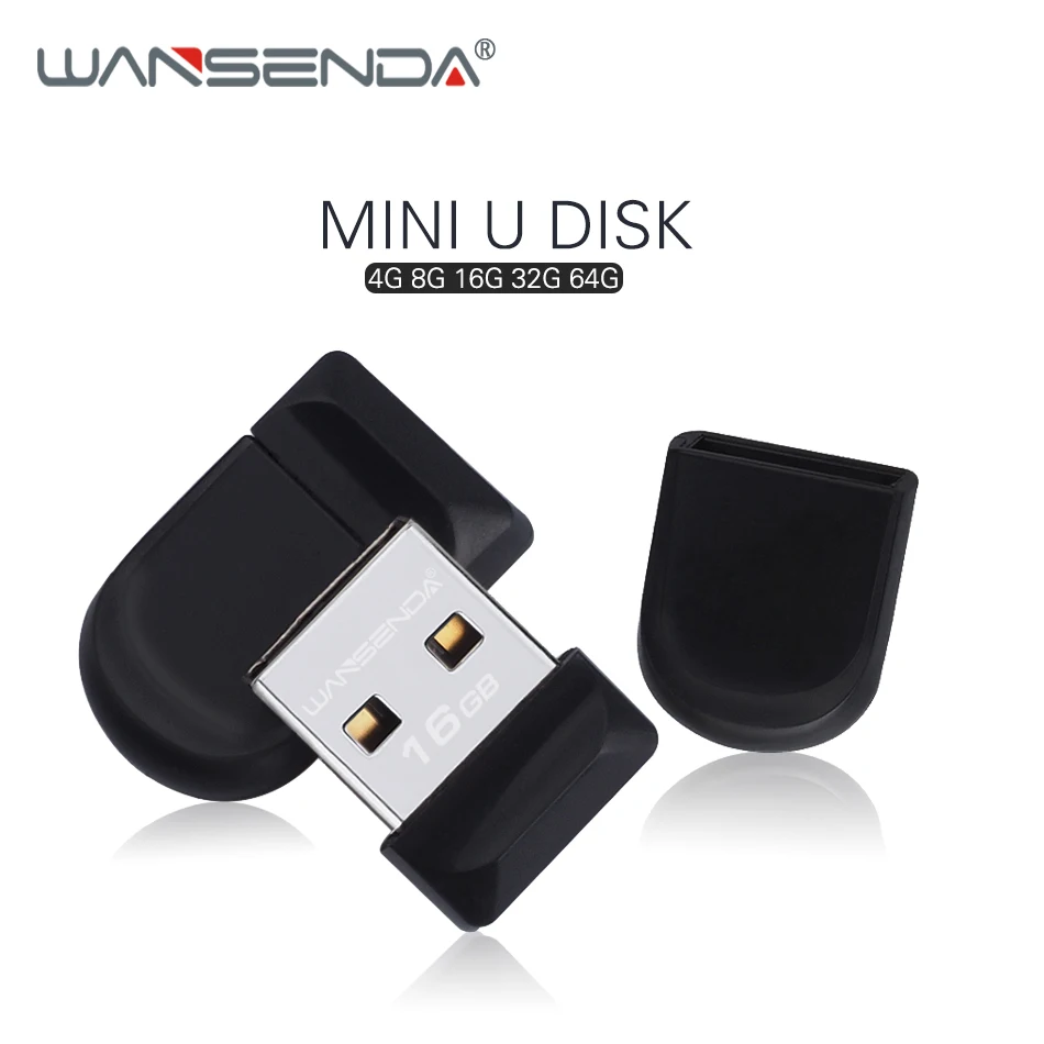 WANSENDA Black USB Flash Drive Waterproof Pen Drive 64GB 32GB mini pendrives 4GB 8GB 16GB Real Capacity USB Stick Memory Disk WANSENDA Black USB Flash Drive Waterproof Pen Drive 64GB 32GB mini pendrives 4GB 8GB 16GB Real Capacity USB Stick Memory Disk
