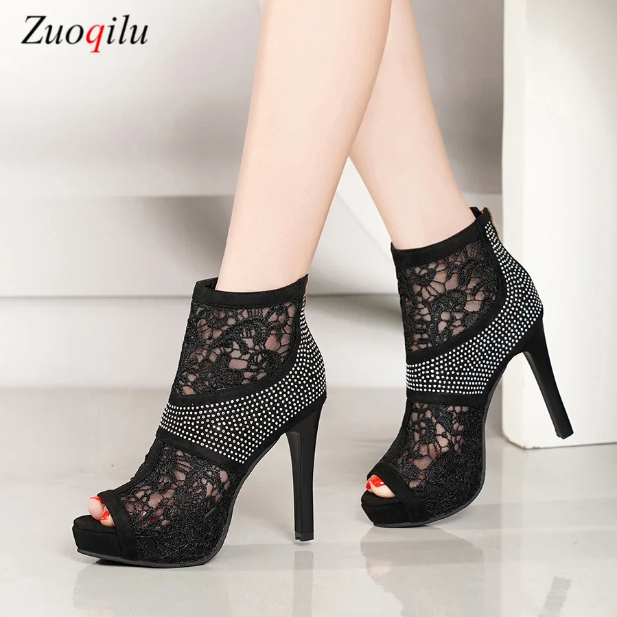 black high heels shoes for ladies