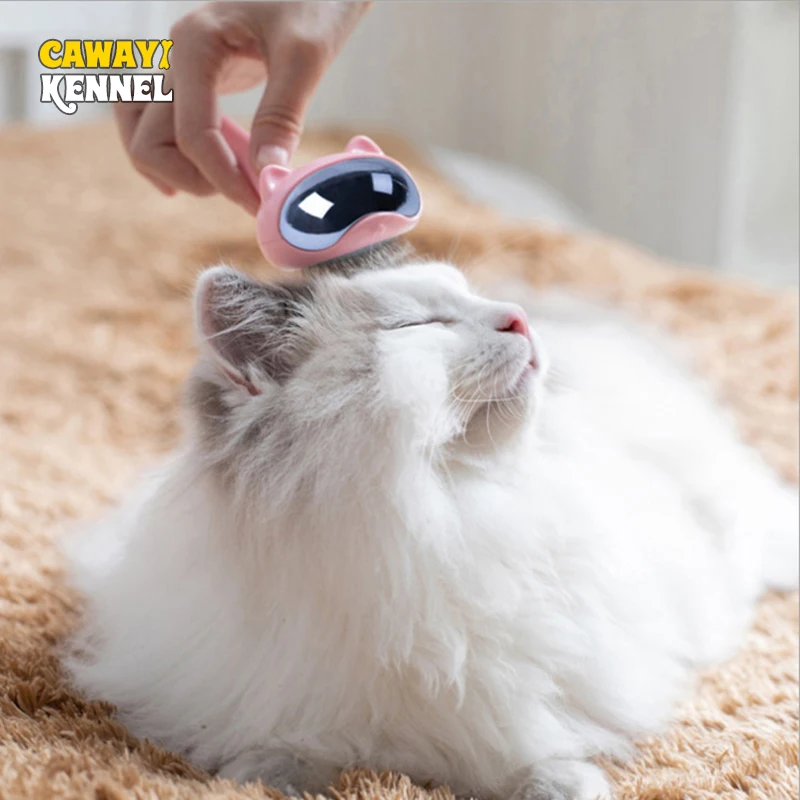 

CAWAYI KENNEL Plastic Pet Dog Cat Hair Removal Brush Comb Pet Grooming Tools Hair Shedding Trimmer Comb for Cats Dogs D1651
