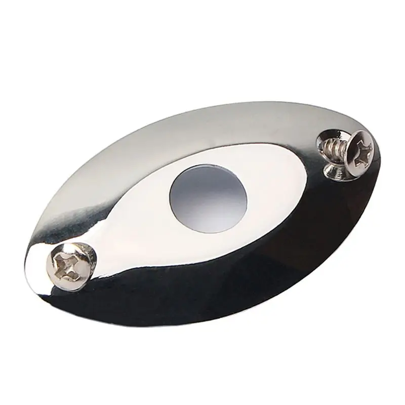 

Round Cup Electric Guitar Jack Plate Cover with Retainer Clip Accessories