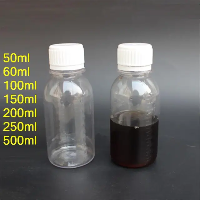 Download Free shipping 150/200/250/500ml Anti theft cover transparent PET plastic bottle wholesale sample ...