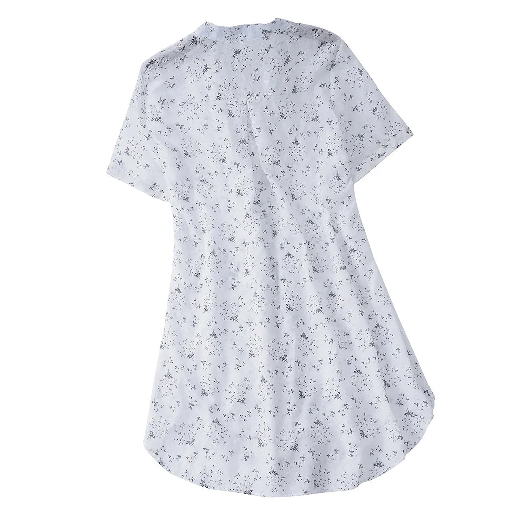 Женские топы и блузки размера плюс 5XL, винтажный цветочный принт, длинная рубашка с длинным рукавом, женские летние топы, одежда