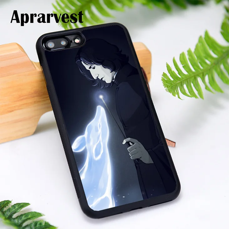 

Aprarvest Silicone Phone Case Cover For iPhone 6 6S 7 8 Plus 5 5S SE X XS MAX XR SNAPE DOE PATRONUS LOVE HARRY POTTER