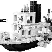 Микки Пароход Вилли набор 21317 строительные блоки кирпичи игрушки для детей Подарки для детей Рождество