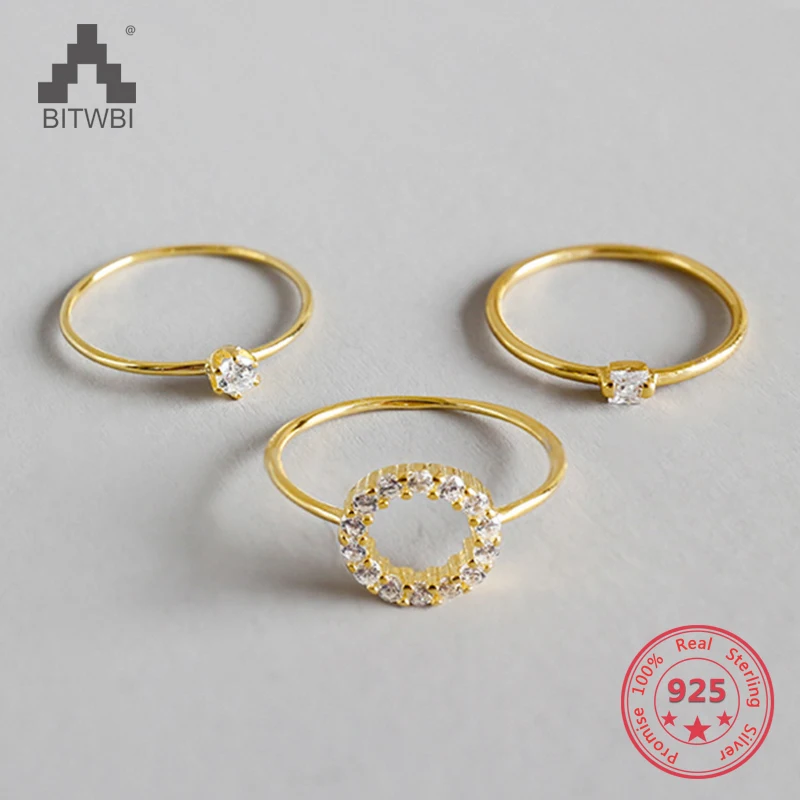 BITWBI подлинное Серебро S925 пробы модные креативные дизайнерские женские золотые