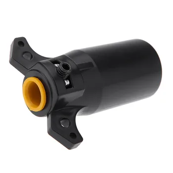 

Tow Vehicle T21847 12V 7-PIN Black Plastic Trailer Plug American 7 Way Blade Round Connector Trailer Adapter Car-styling