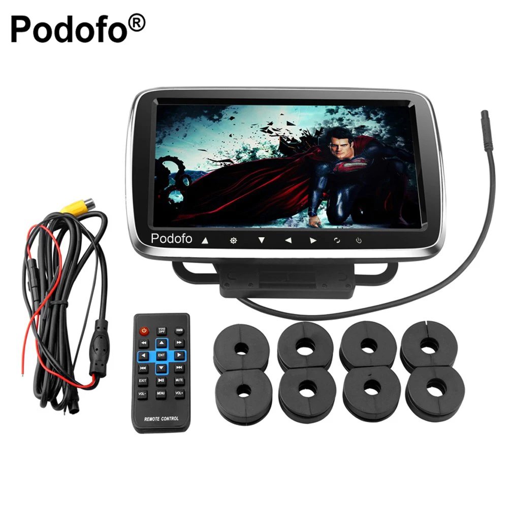 Podofo 9 Car Headrest Monitor With DVD Display Screen KTV font b Music b font font