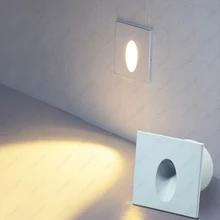 3W Dimmable/N светодиодный настенный светильник, угловые ступеньки, лестница, точечная лампа, распределительная коробка